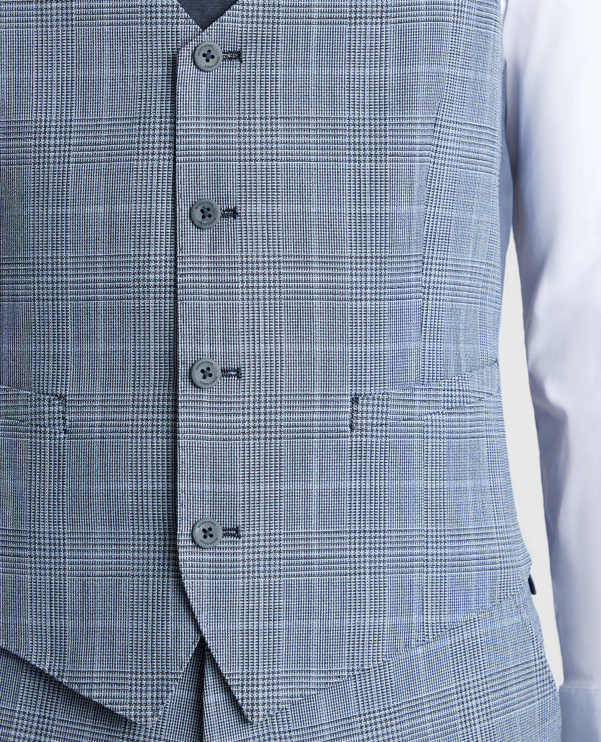 Man wearing a blue suit