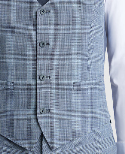 Man wearing a blue suit