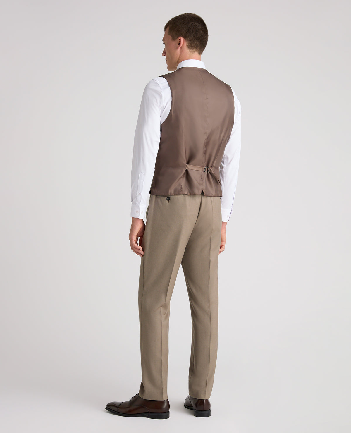 Stone Slim Fit Wool Rich Massa Waistcoat