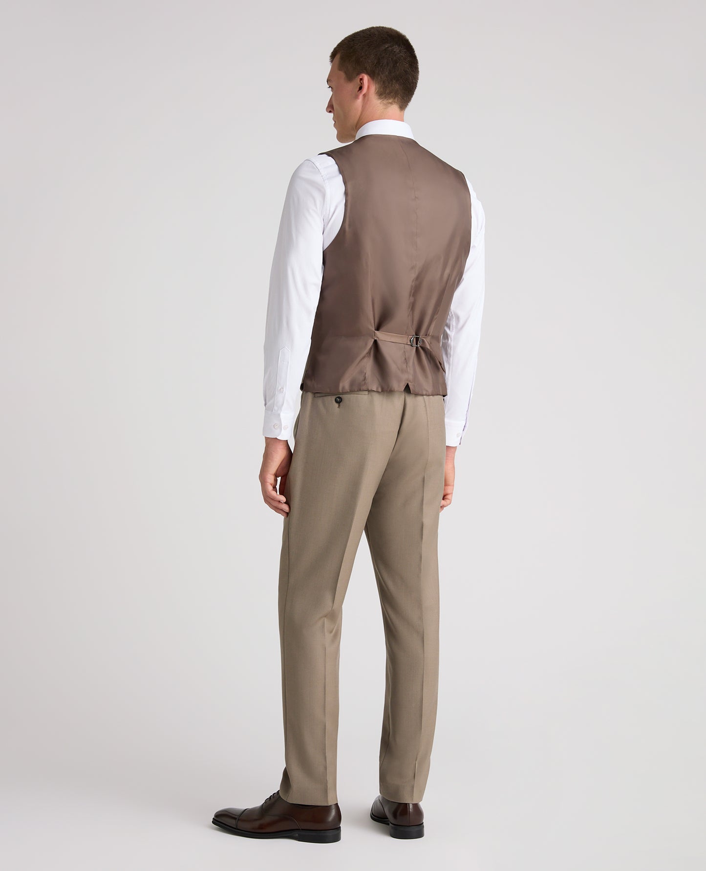 Stone Slim Fit Wool Rich Massa Waistcoat