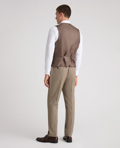 Stone Slim Fit Wool Rich Massa Waistcoat