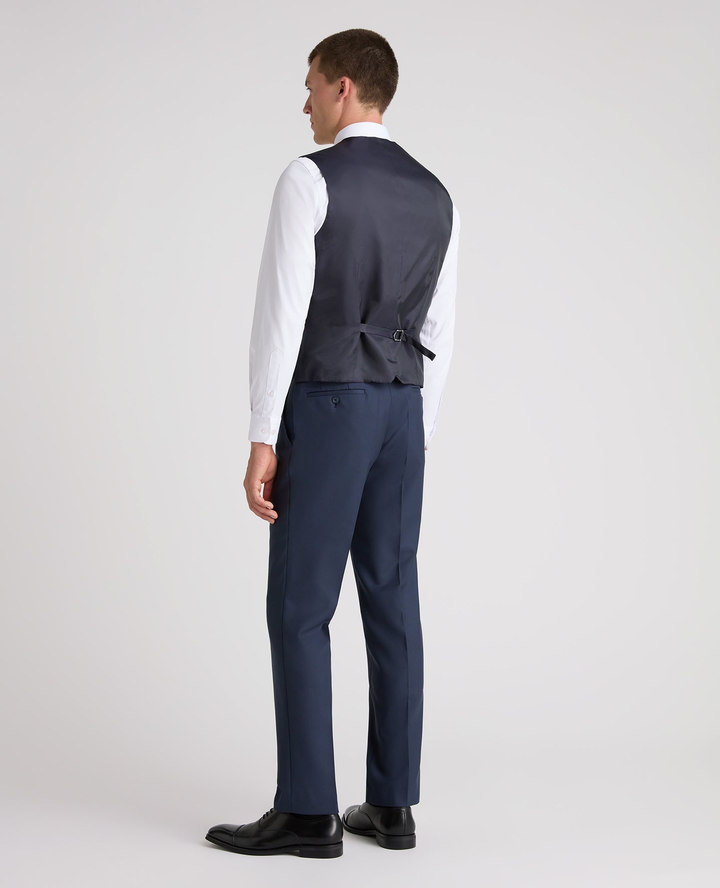 Dark Blue Tapered Fit Wool Rich Suit