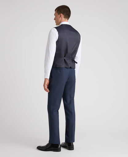 Dark Blue Tapered Fit Wool Rich Suit