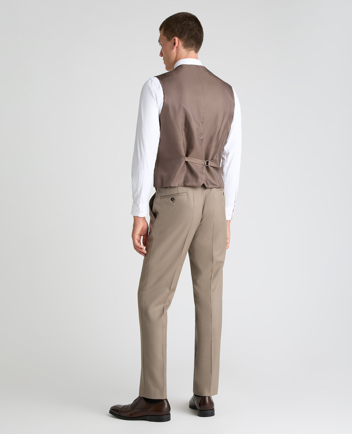 Stone Tapered Fit Wool Rich Suit