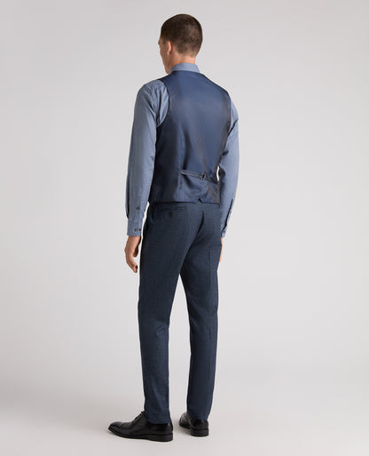 Dark Blue Slim Fit Woven Stretch Suit