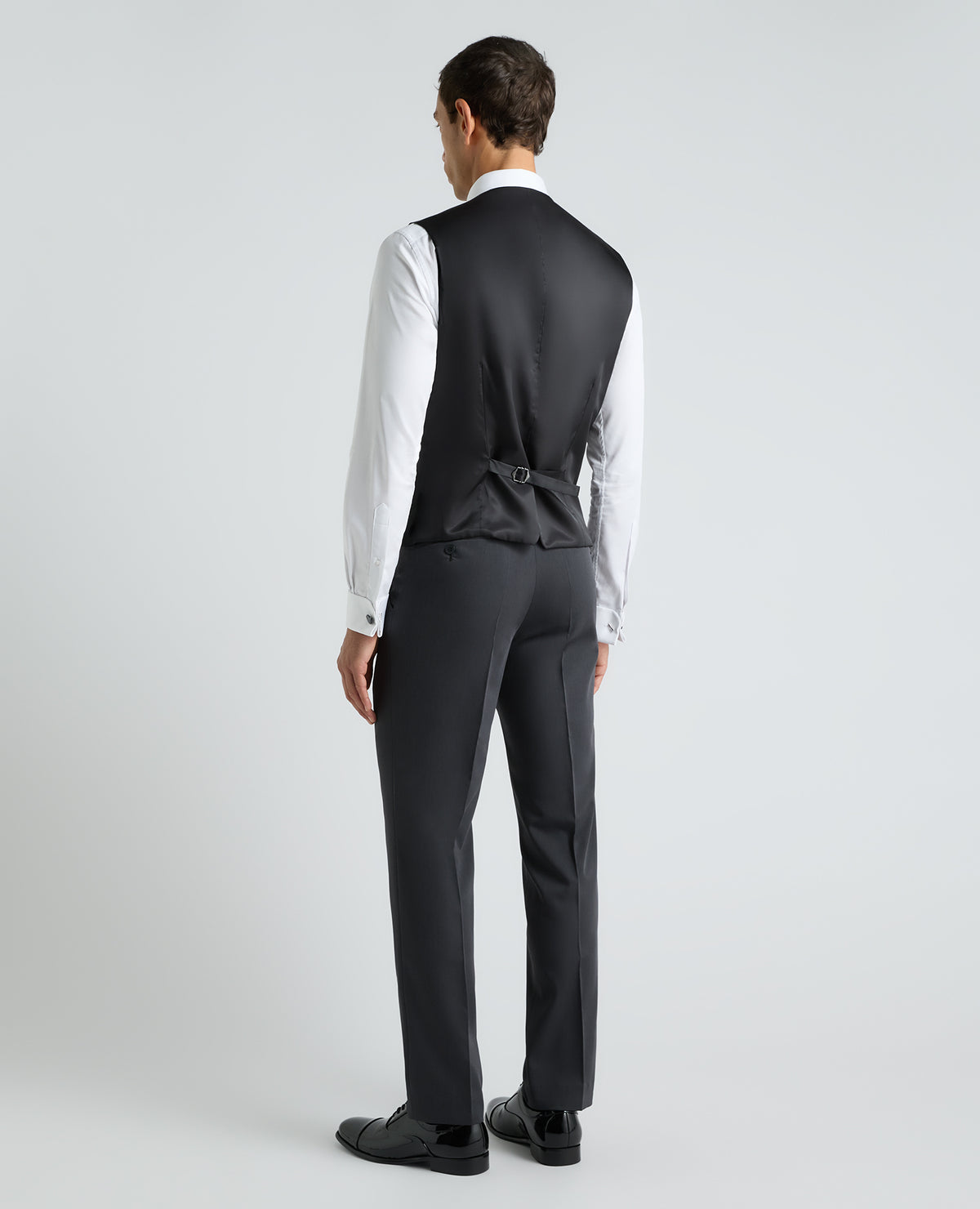 Dark Grey Tapered Fit Stretch Dinner Suit
