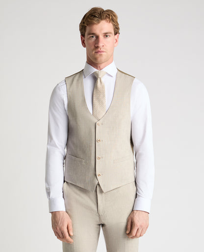 Man wearing a stone suit