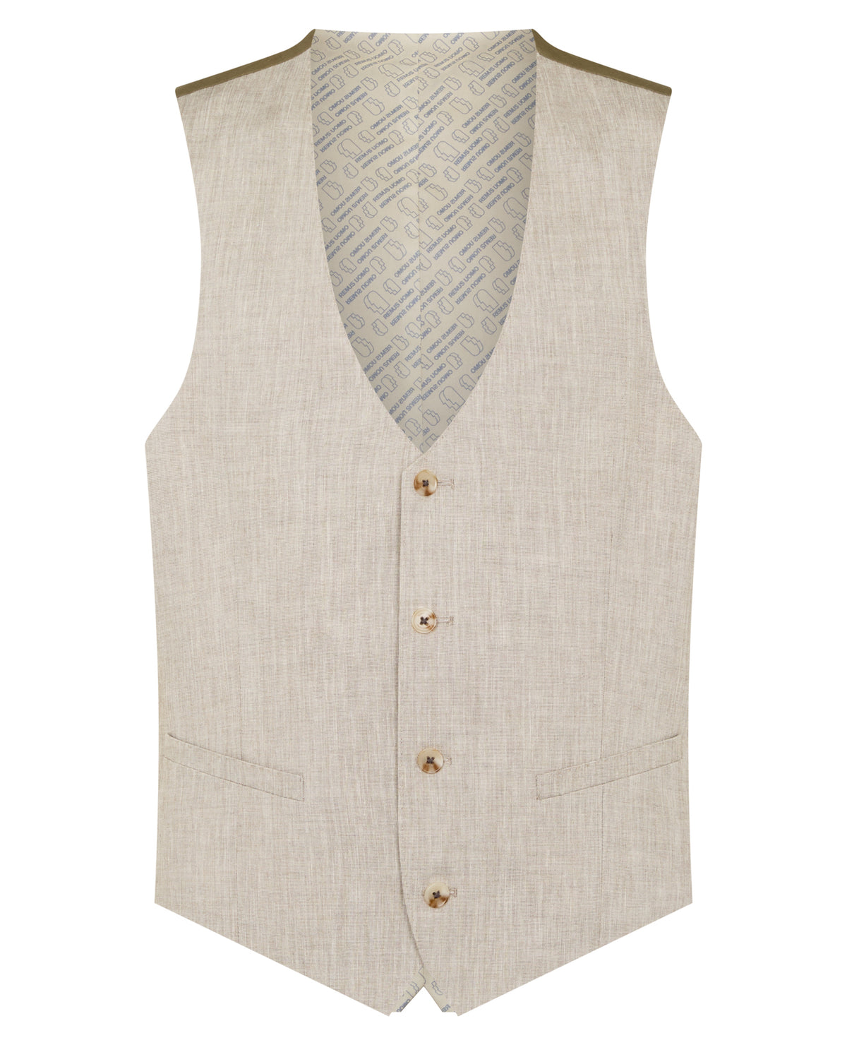Man wearing a stone suit
