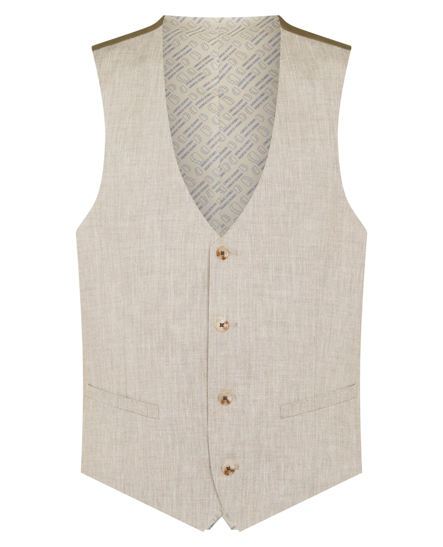 Man wearing a stone suit