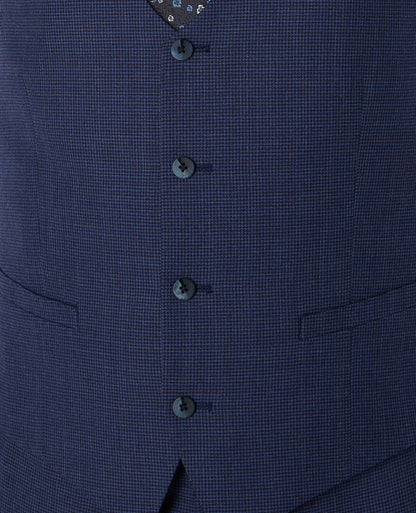 Man wearing a blue Mix and Match Suit Waistcoat