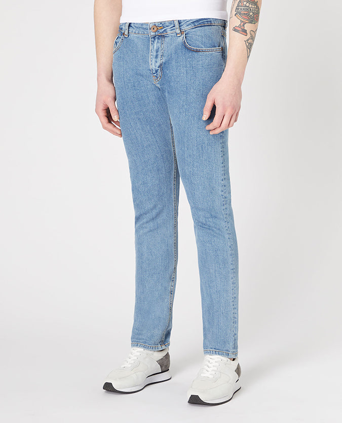 Slim Leg Cotton-Stretch Jeans