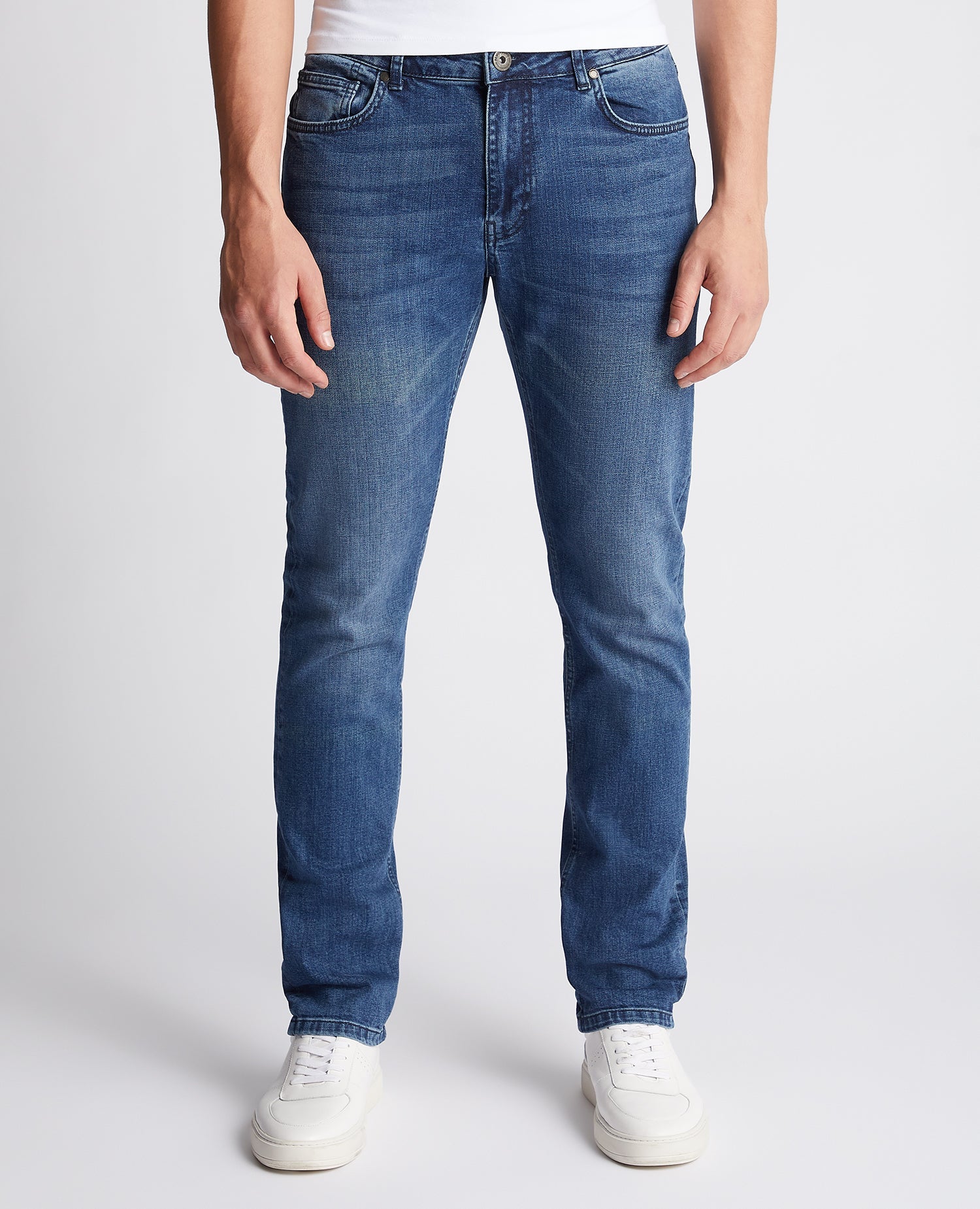 Slim Leg Cotton-Stretch Jeans