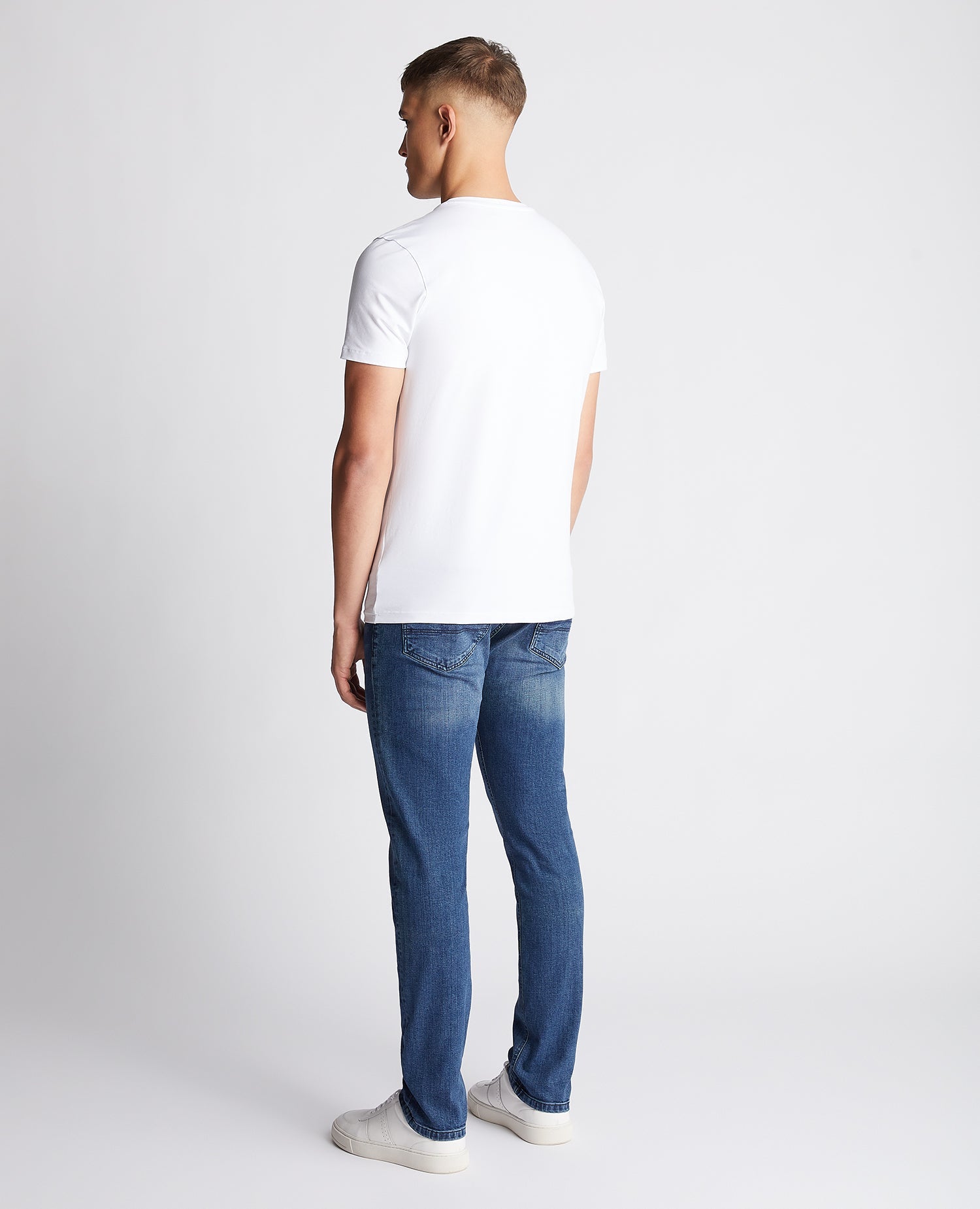 Slim Leg Cotton-Stretch Jeans