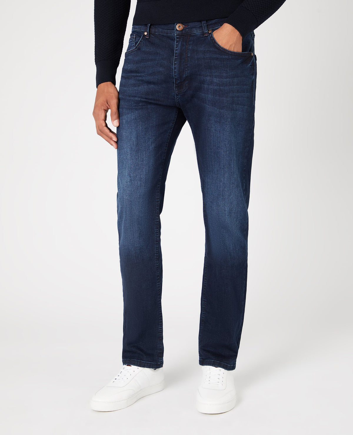 Straight Leg Cotton Stretch Jeans