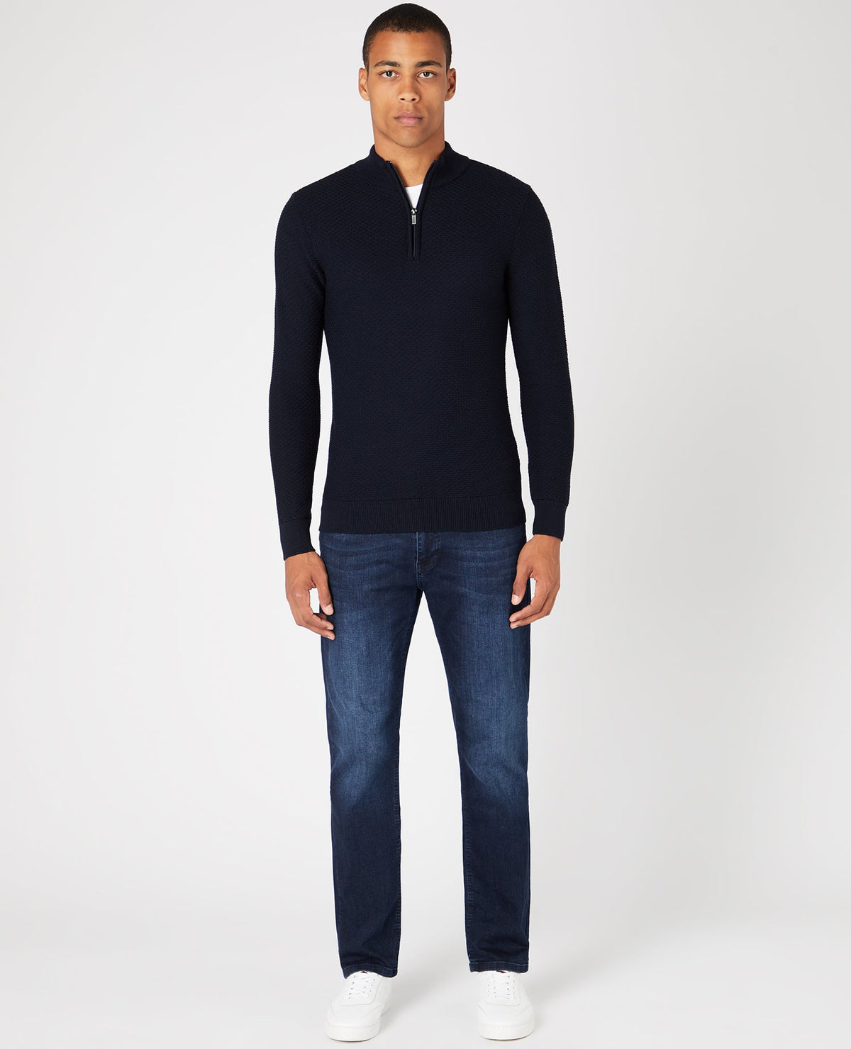Straight Leg Cotton Stretch Jeans
