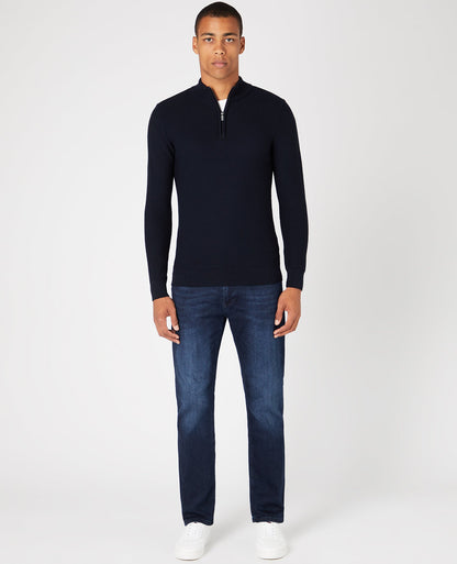 Straight Leg Cotton Stretch Jeans