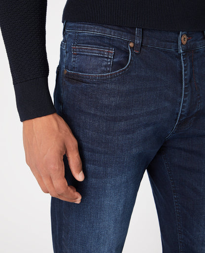 Straight Leg Cotton Stretch Jeans