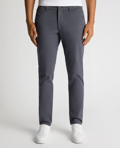 Man wearing a blue Slim Leg Cotton-Stretch Chino