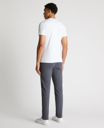 Man wearing a blue Slim Leg Cotton-Stretch Chino