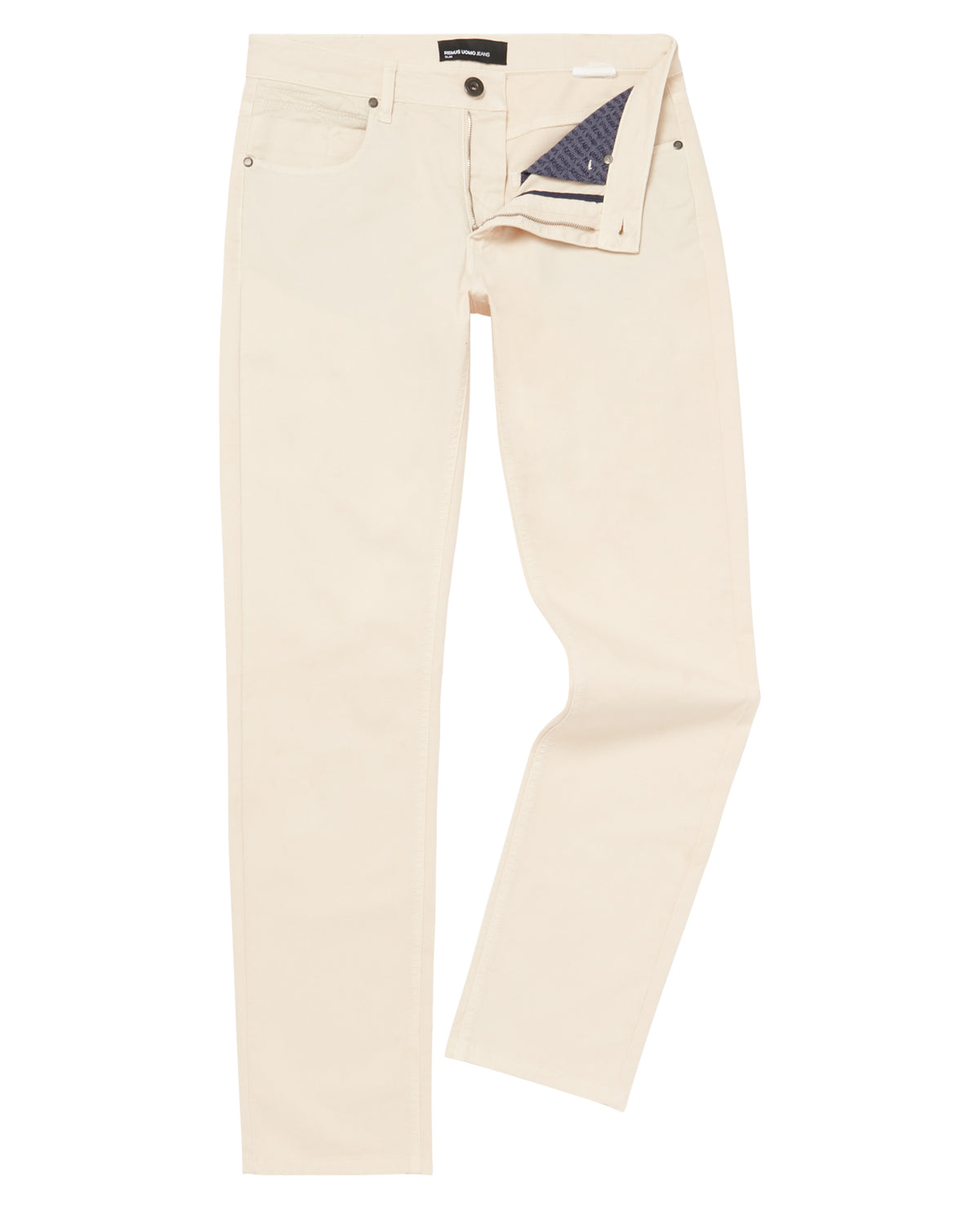 Man wearing a cream jean