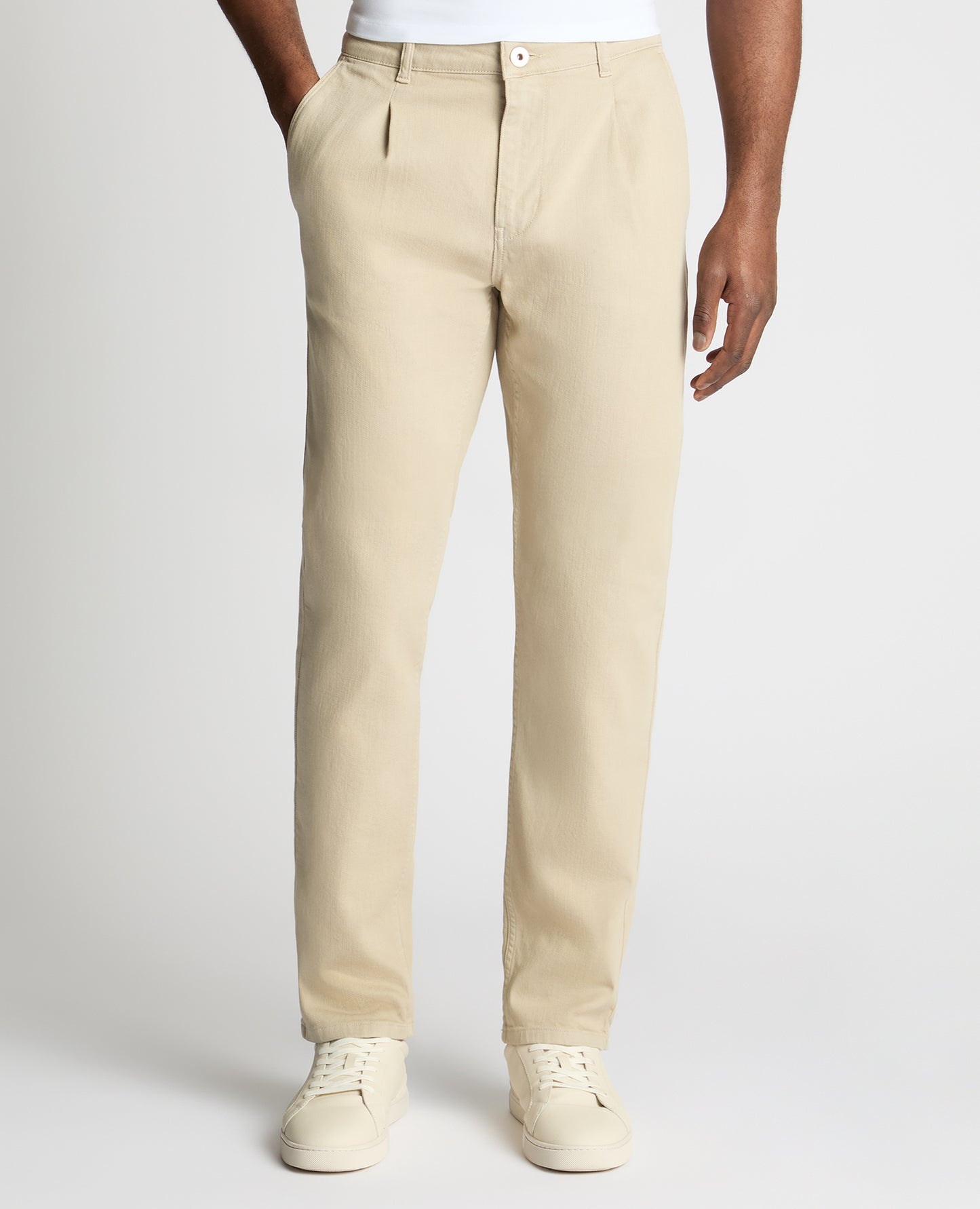 Straight leg cotton stretch jean