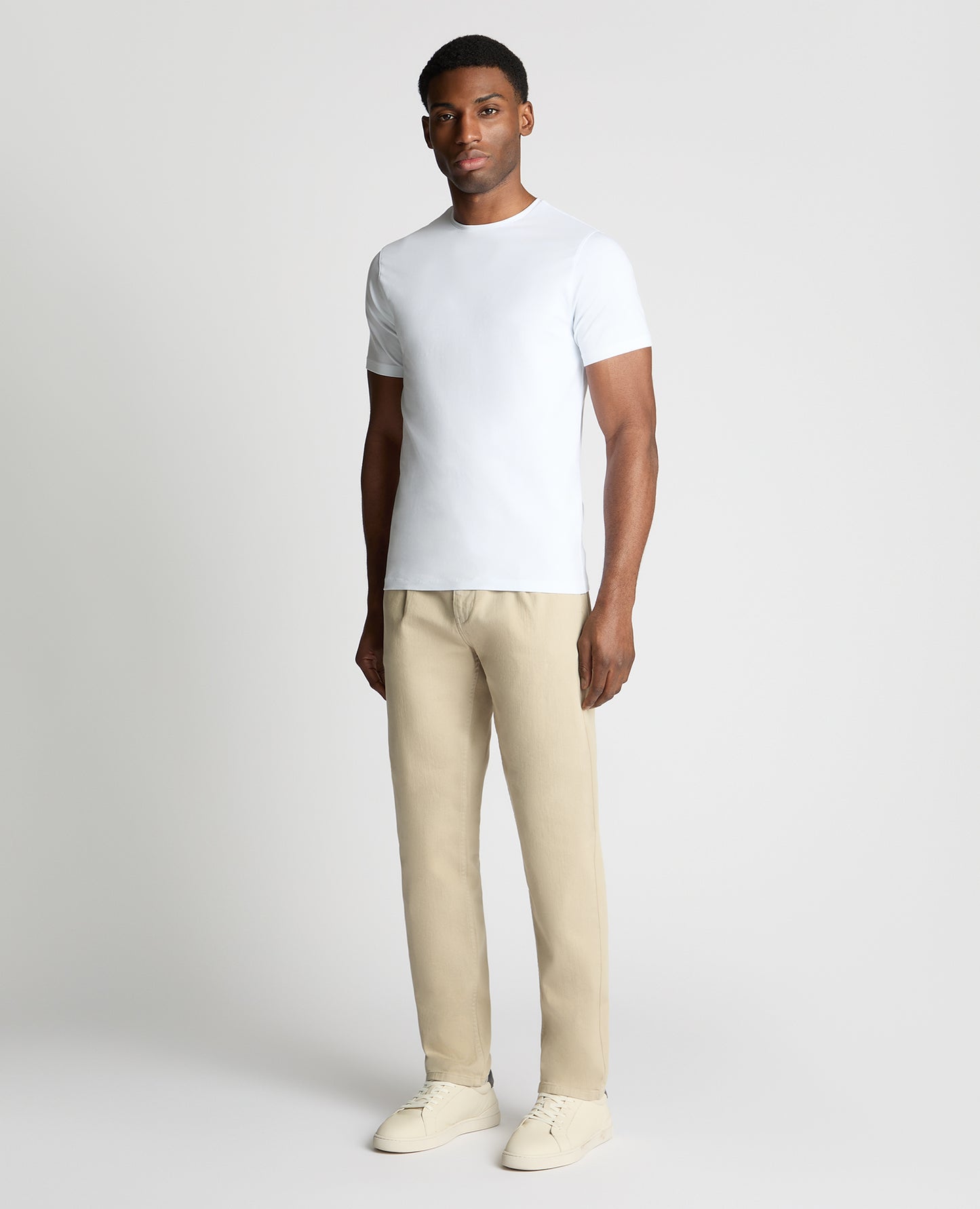 Straight leg cotton stretch jean
