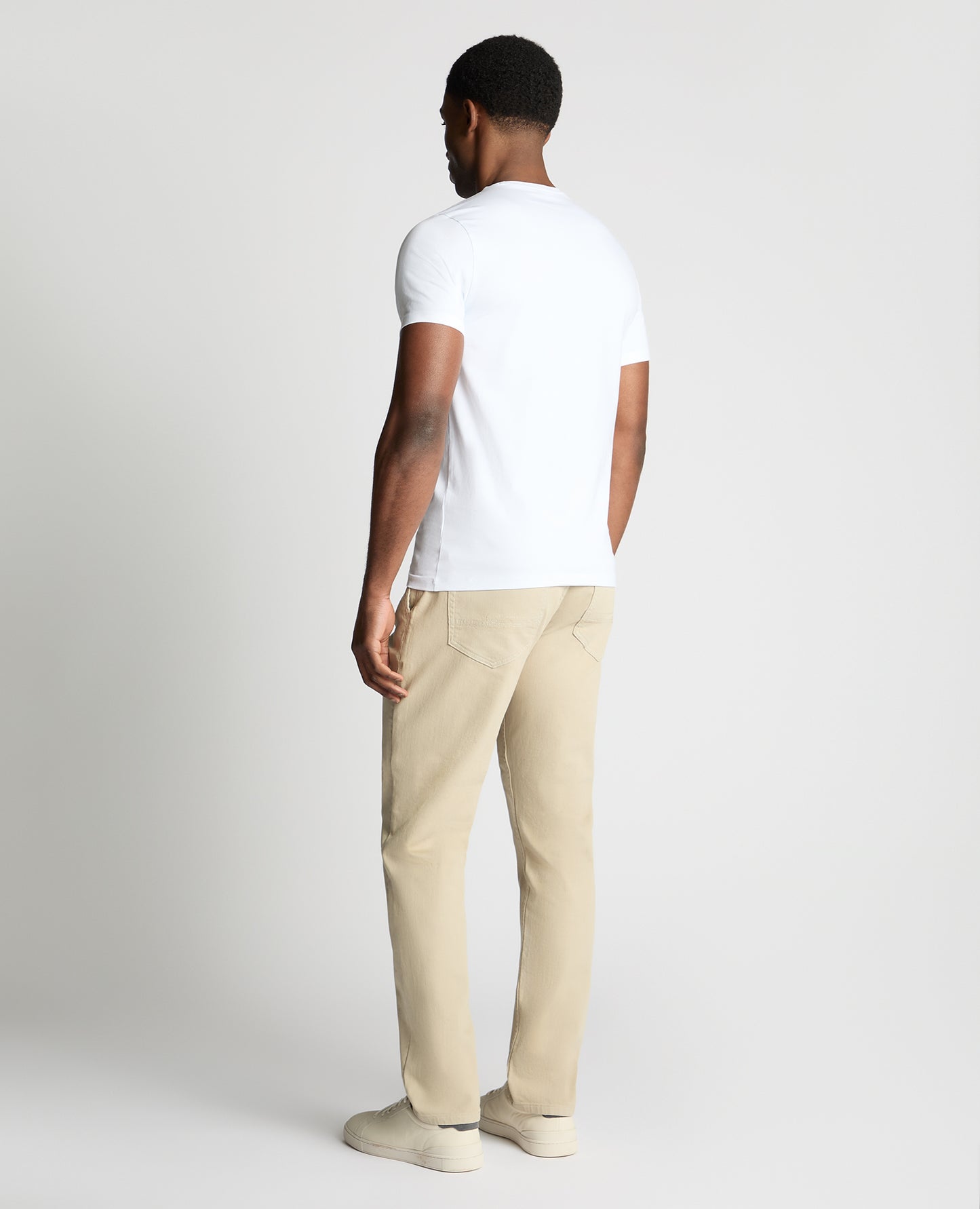 Straight leg cotton stretch jean