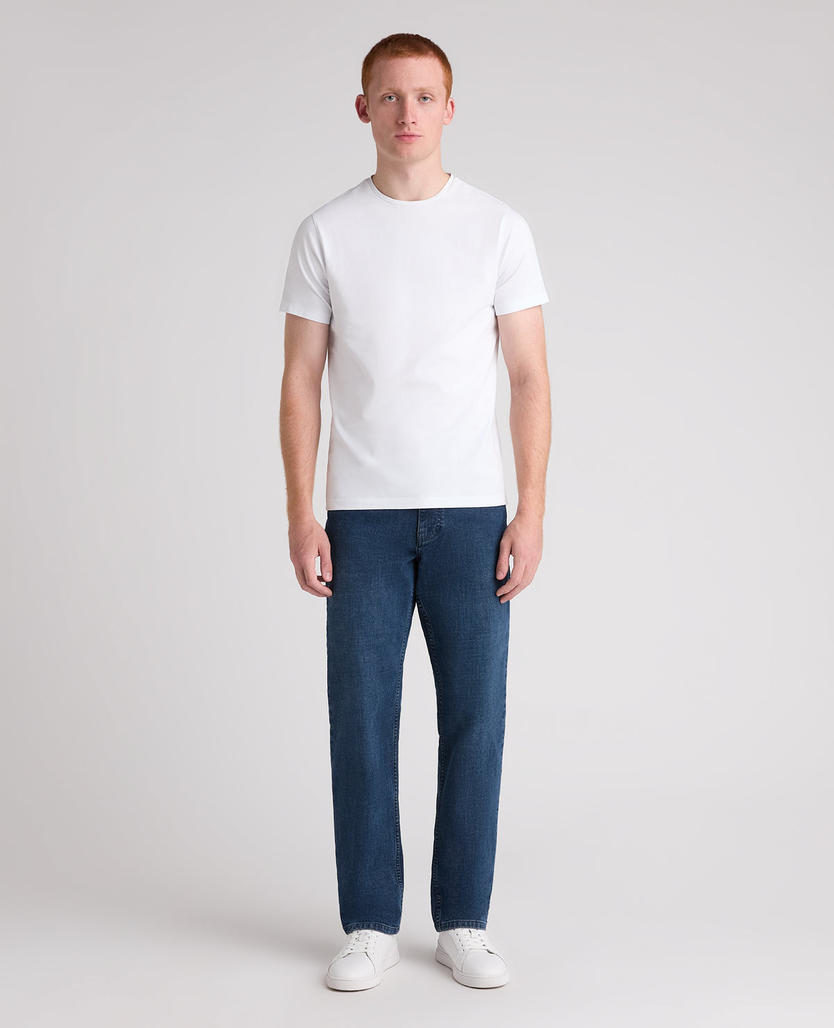 Dark Blue Reign Straight Fit Stretch Jeans