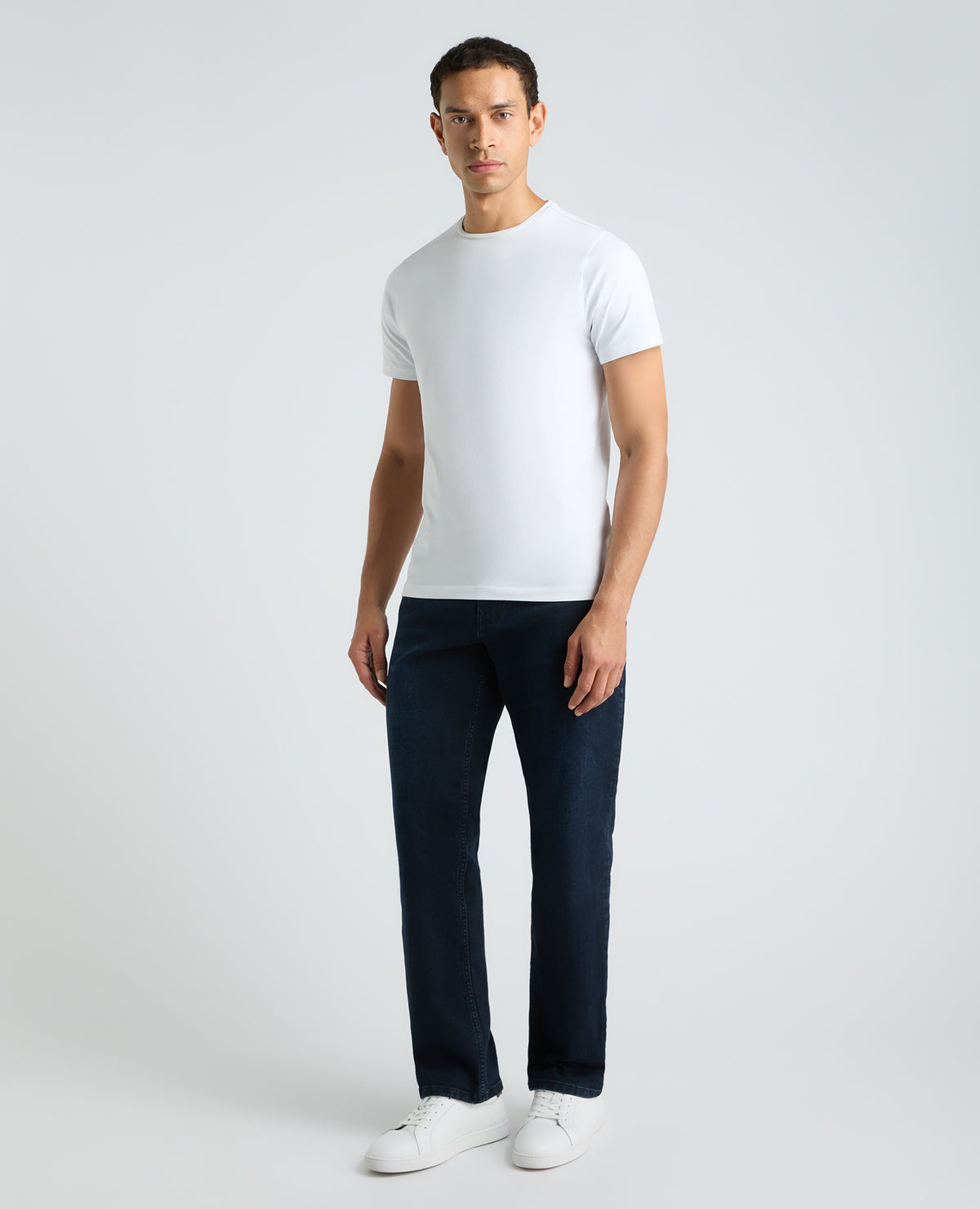 Dark Navy Reign Straight Fit Stretch Jeans