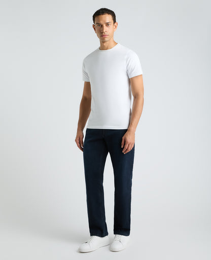Dark Navy Reign Straight Fit Stretch Jeans