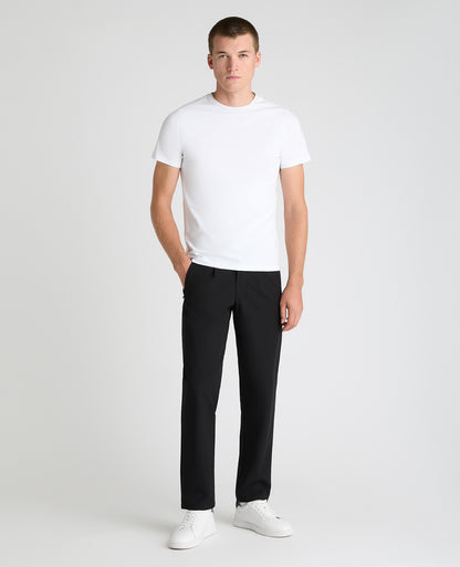 Black Straight Fit Performance Trousers