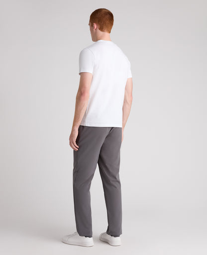 Grey Straight Fit Performance Trousers