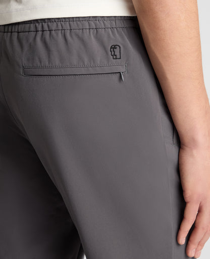 Grey Straight Leg Stretch Trousers