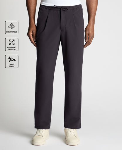 Navy Straight Fit Performance Trousers