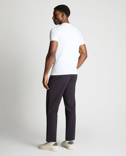 Man wearing a navy chino