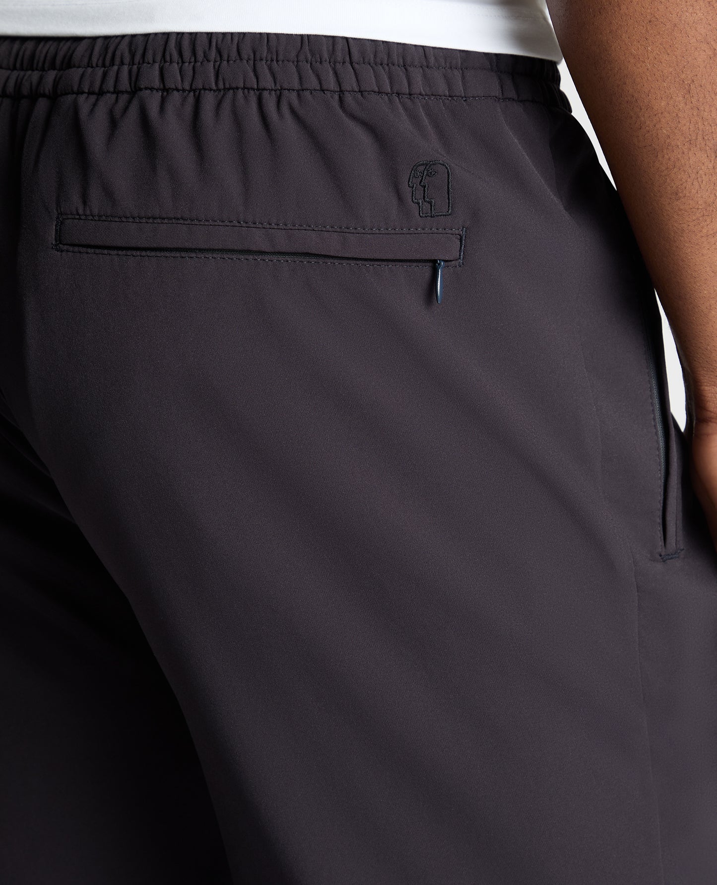 Navy Straight Leg Stretch Trousers