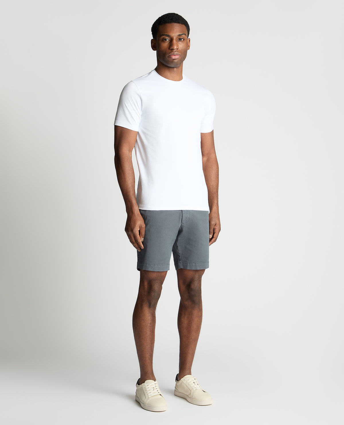 Man wearing a blue chino