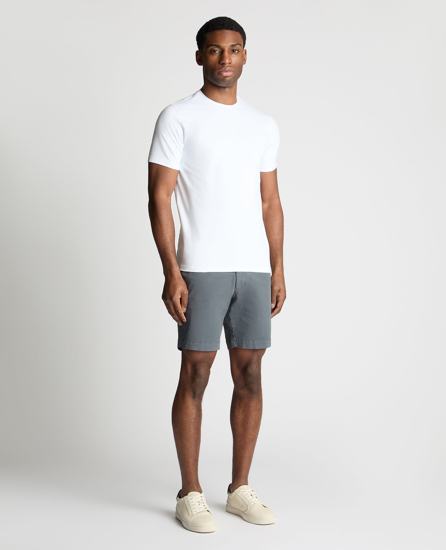 Man wearing a blue chino