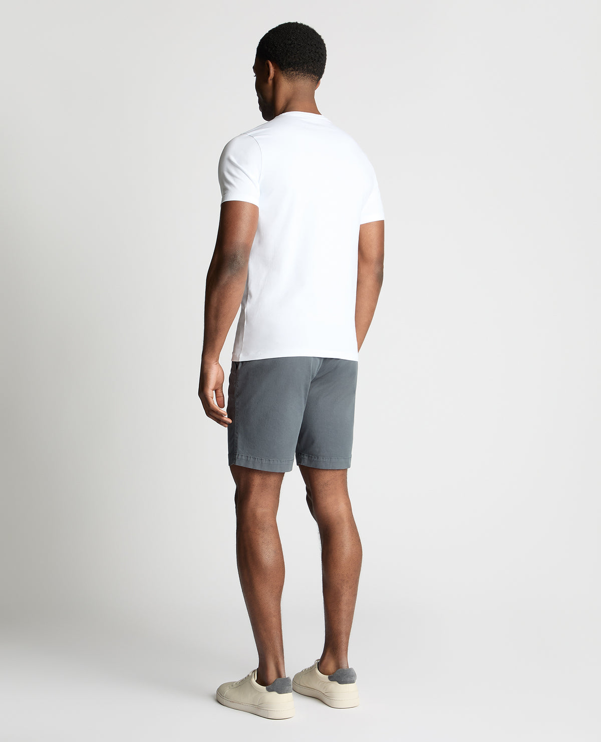 Man wearing a blue chino