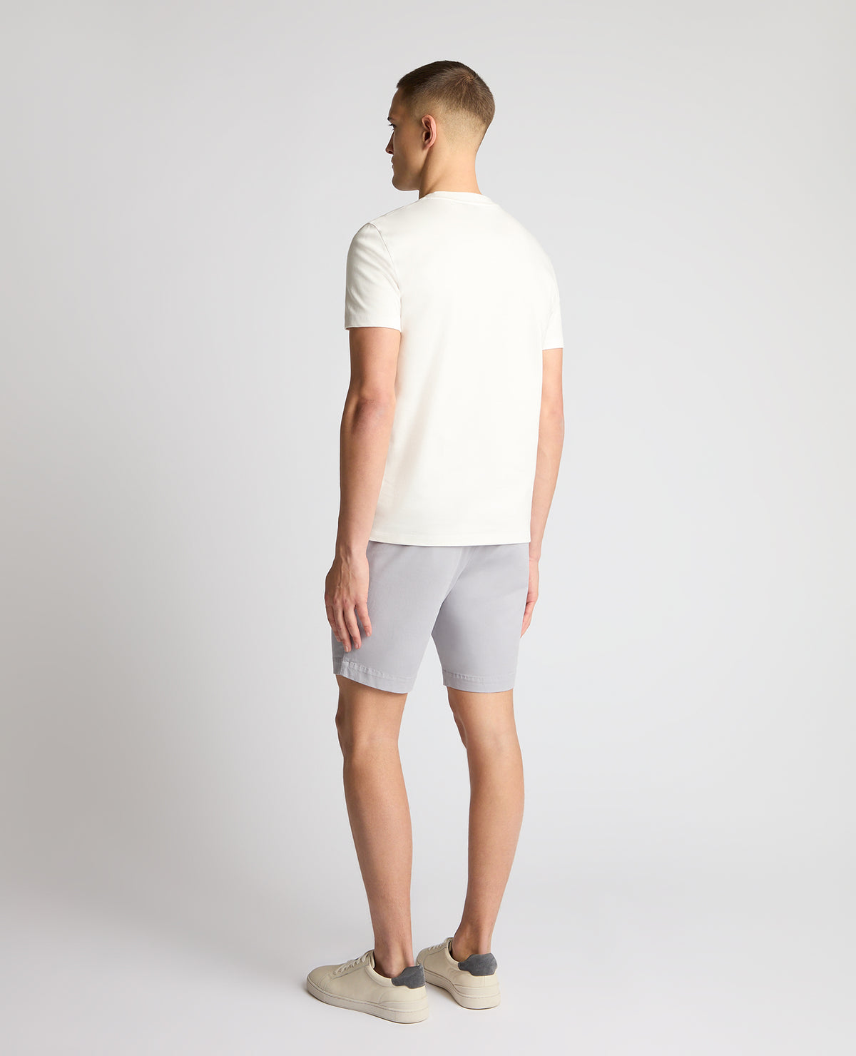 Man wearing a purple  chino