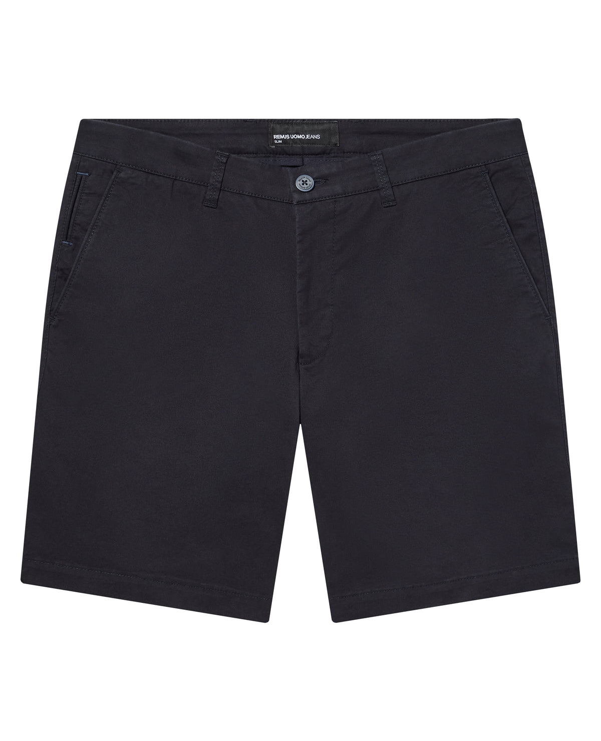 Man wearing a navy chino