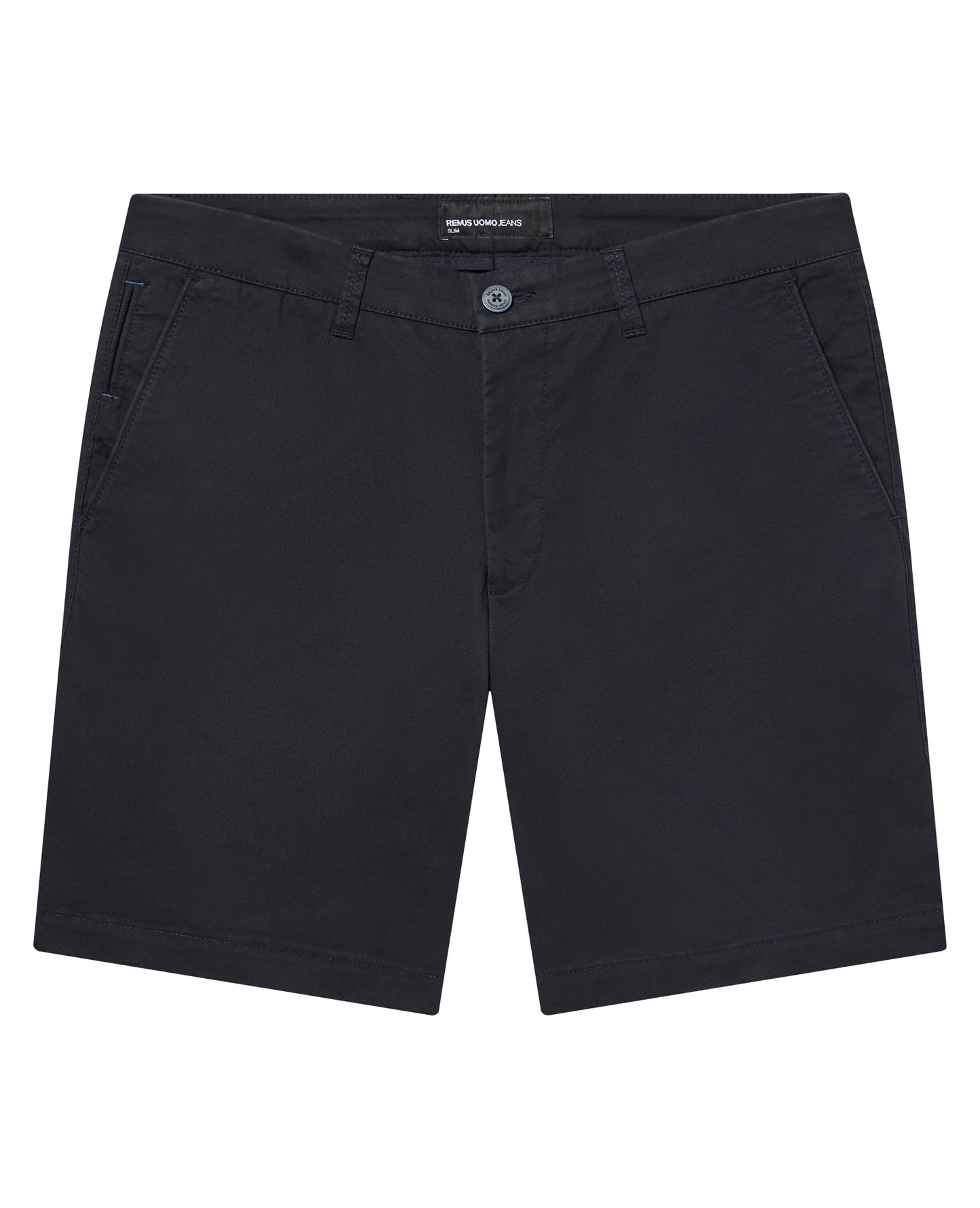 Man wearing a navy chino