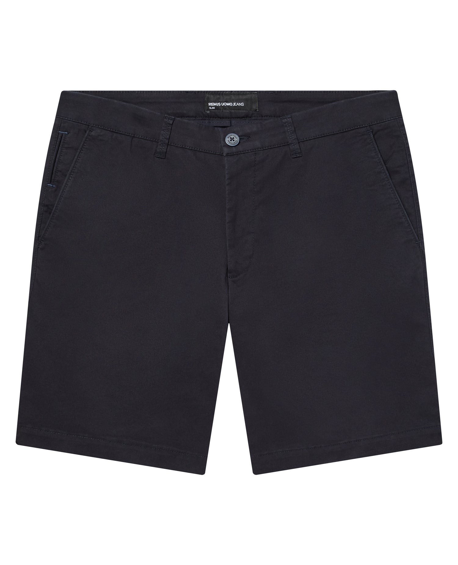 Man wearing a navy chino