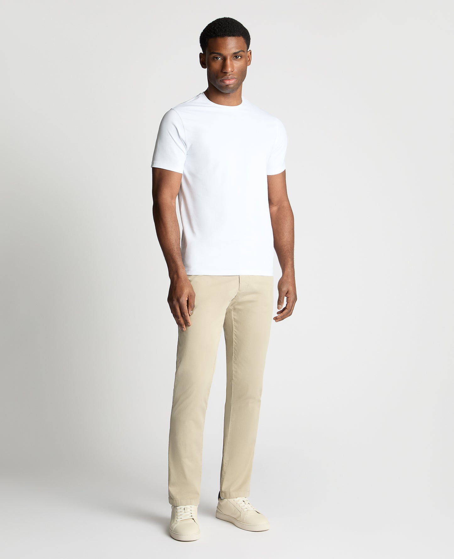 Stone Slim Leg Cotton-Stretch Chinos
