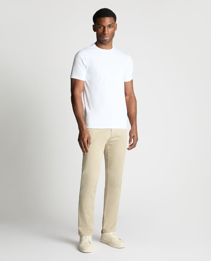 Stone Slim Leg Cotton-Stretch Chinos