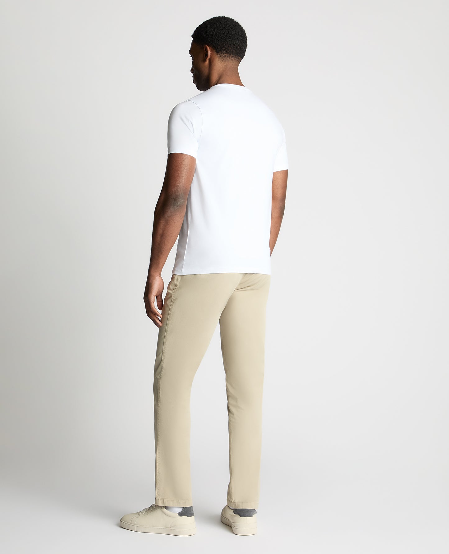 Stone Slim Leg Cotton-Stretch Chinos