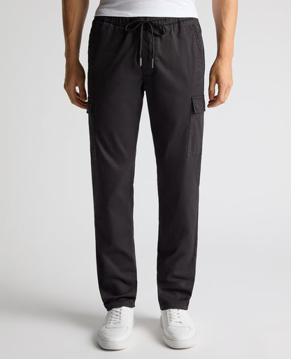 Man wearing a grey Slim Fit Cotton Stretch Cargos