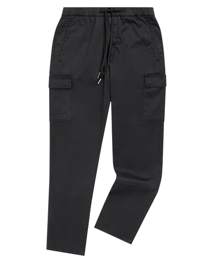 Man wearing a grey Slim Fit Cotton Stretch Cargos