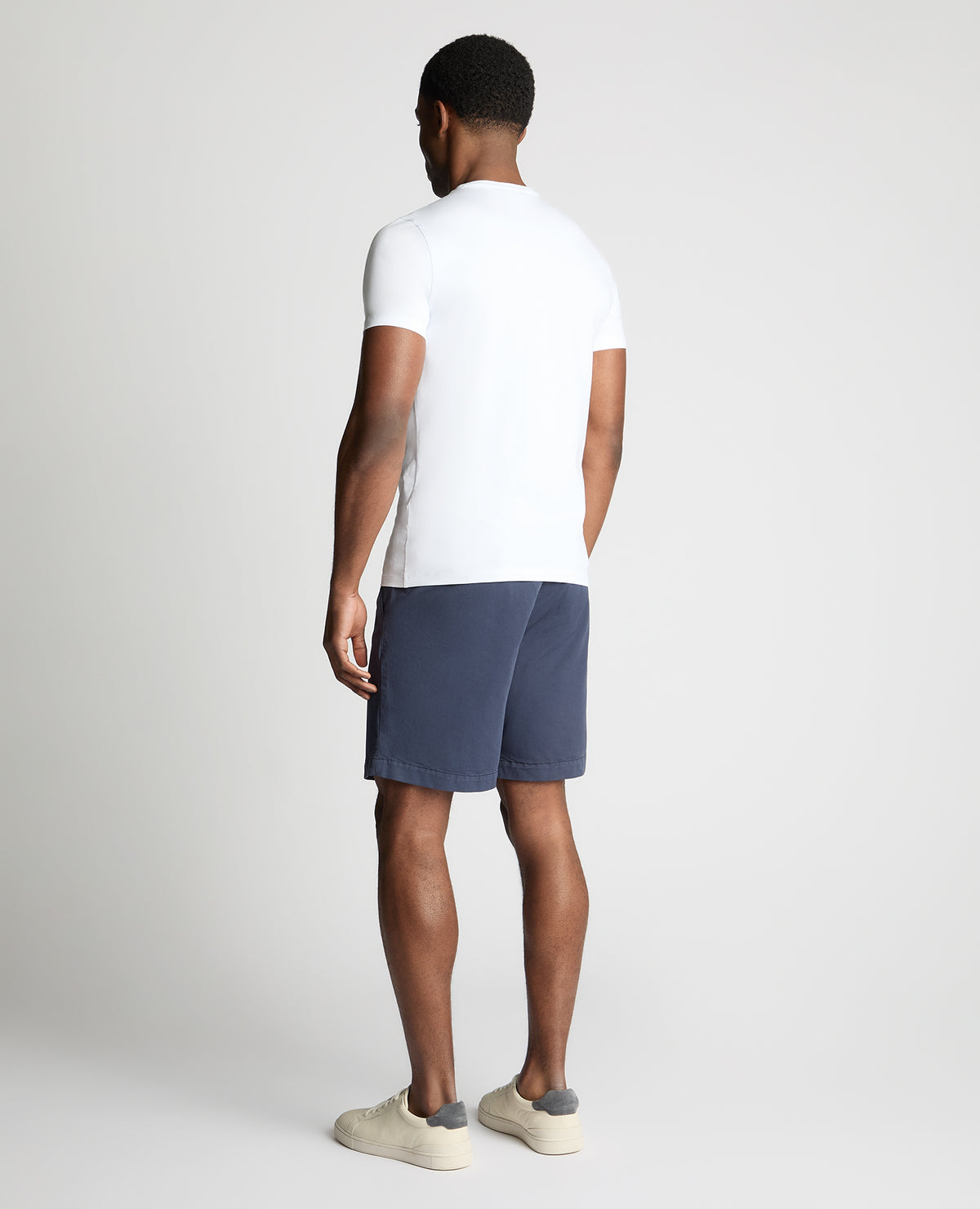 Man wearing a blue chino
