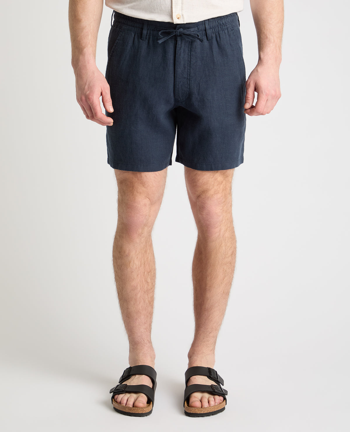 Man wearing a blue chino